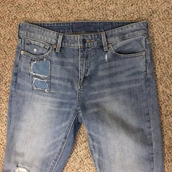 Lucky Brand 2/26 Ava Skinny Smiley Face Jeans - Picture 2 of 12